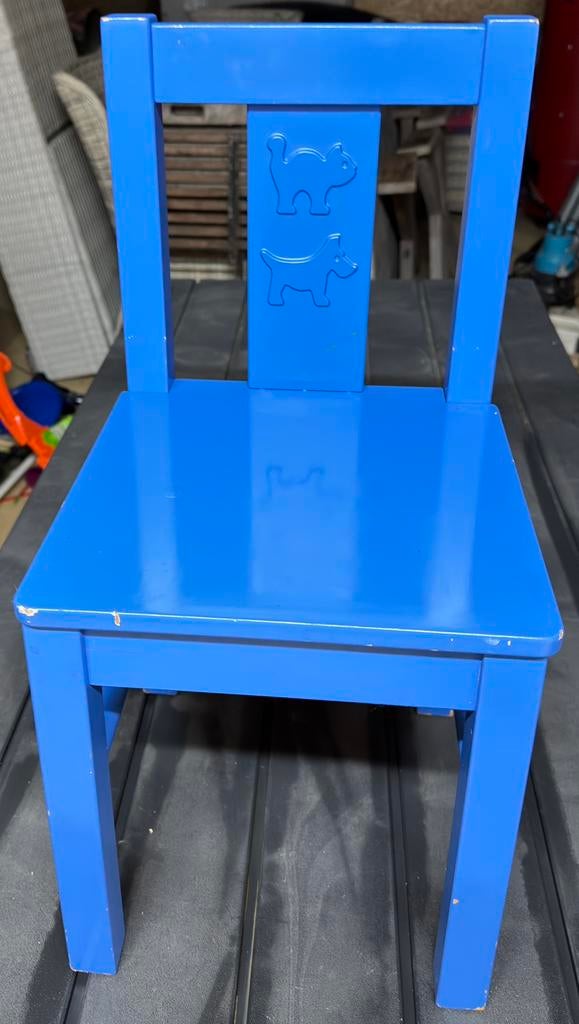 Kinderstoel Blauw, Ophalen, Zo goed als nieuw, Stoel(en)