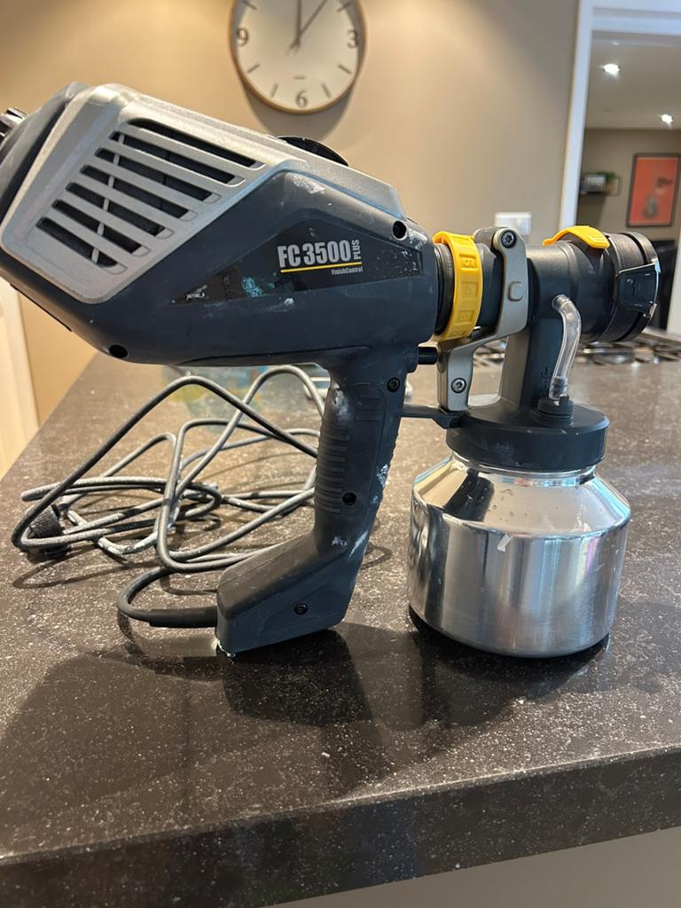 Wagner FC3500 Plus verfspuit - Slechts één keer gebruikt, Doe-het-zelf en Verbouw, Schildersmaterialen, Ophalen of Verzenden, Zo goed als nieuw