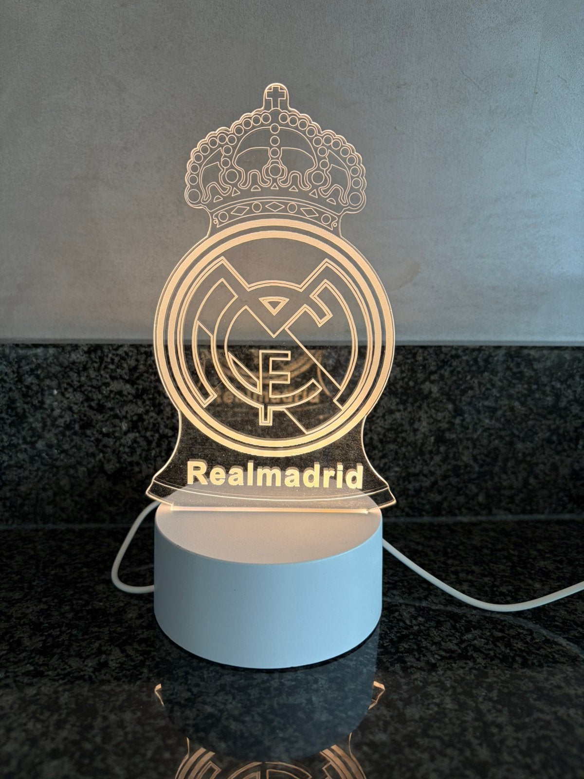 Leuk Football lampje Real Madrid Nieuw! Neonlicht, Ophalen of Verzenden, Nieuw, Buitenlandse clubs, Overige typen