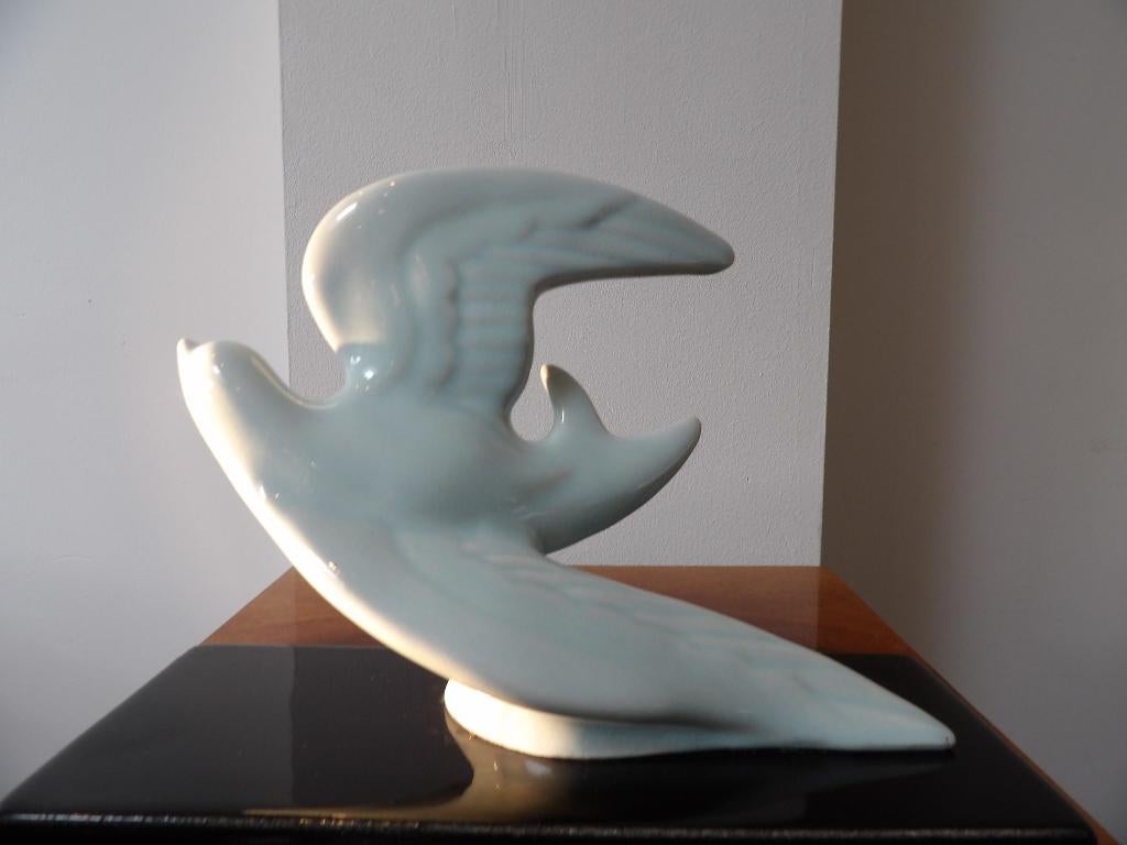 Art Deco Beeld St Clement France, Zwaluw, Antiek en Kunst, Ophalen of Verzenden