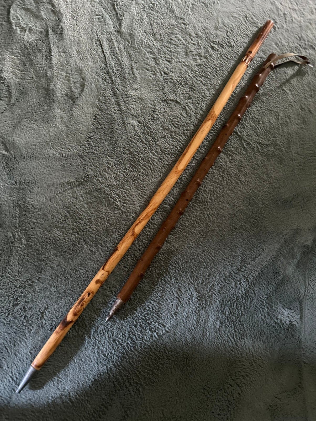 2 x lange wandelstok, voor in de bergen, 123 cm en 92 cm, Ophalen
