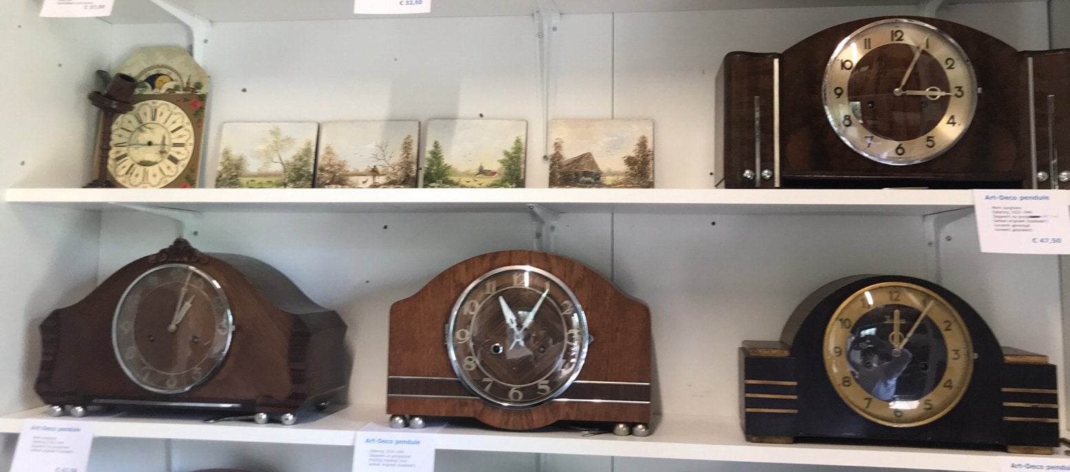 Vier art-deco pendules in topstaat, Antiek en Kunst, Antiek | Klokken, Ophalen of Verzenden