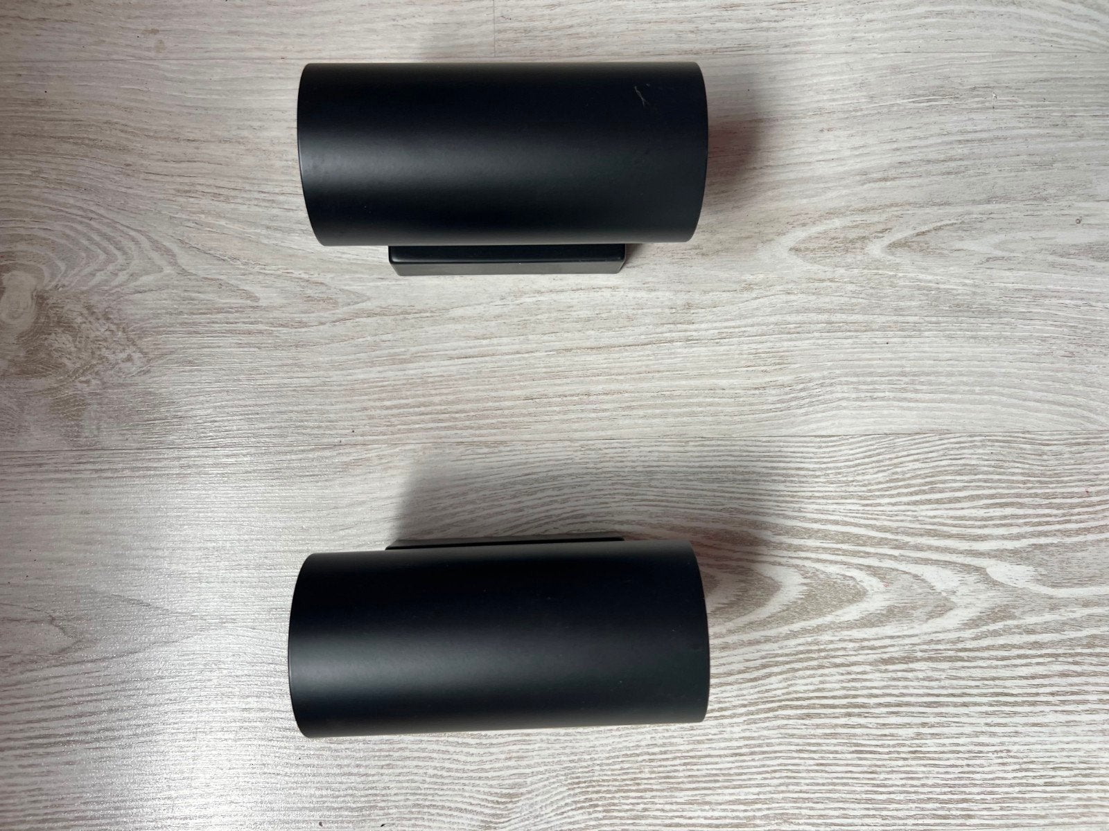 2x IKEA NYMÅNE wandlamp up/down antraciet met Tradfri spots, Gebruikt, Up-/downlighter, Zwart, IKEA