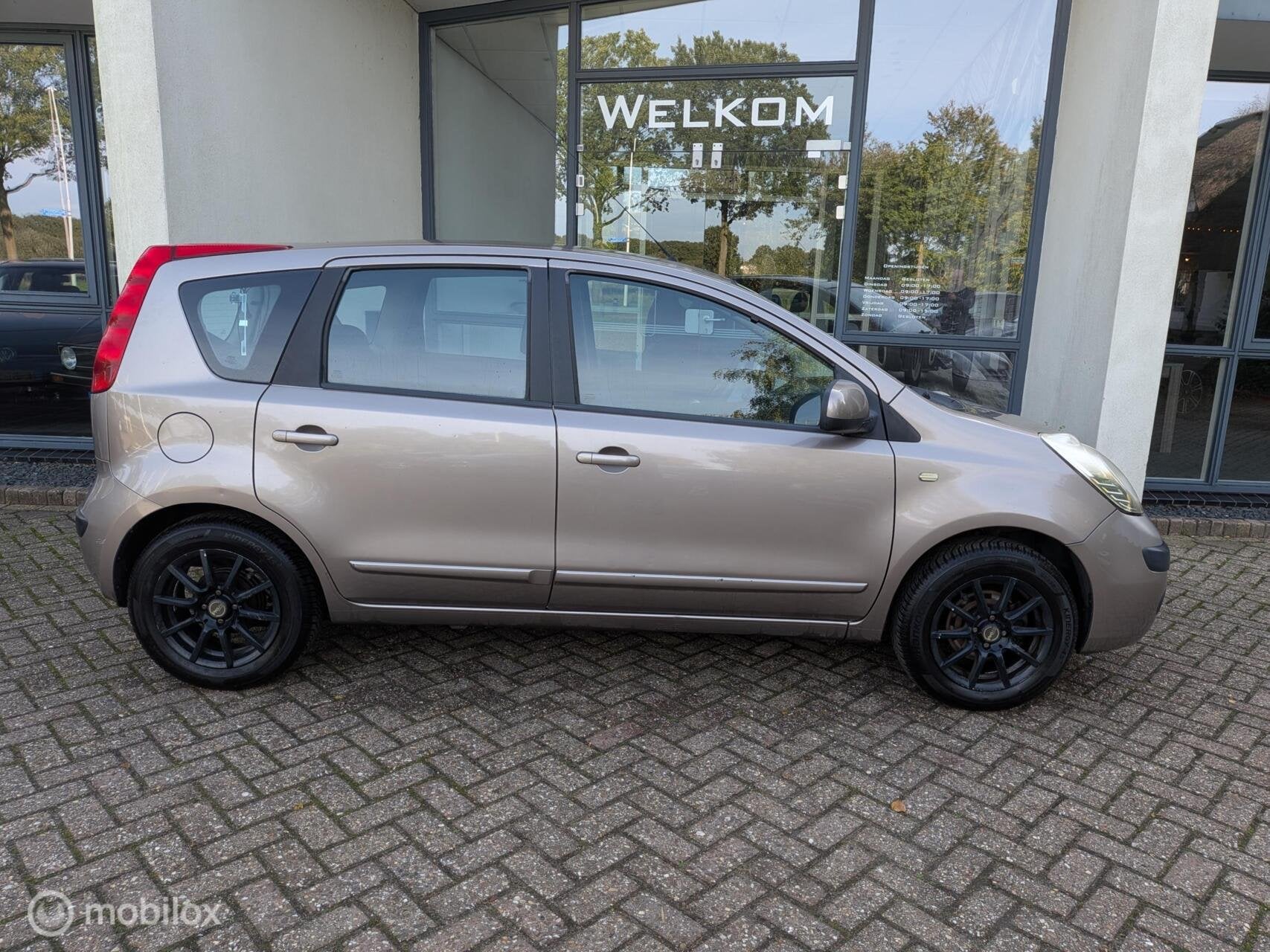Nissan Note 1.4 Acenta '07 Clima|19-10-2027 APK`!|Trekhaak!, Voorwielaandrijving, Stof, 40 €/maand, 4 cilinders
