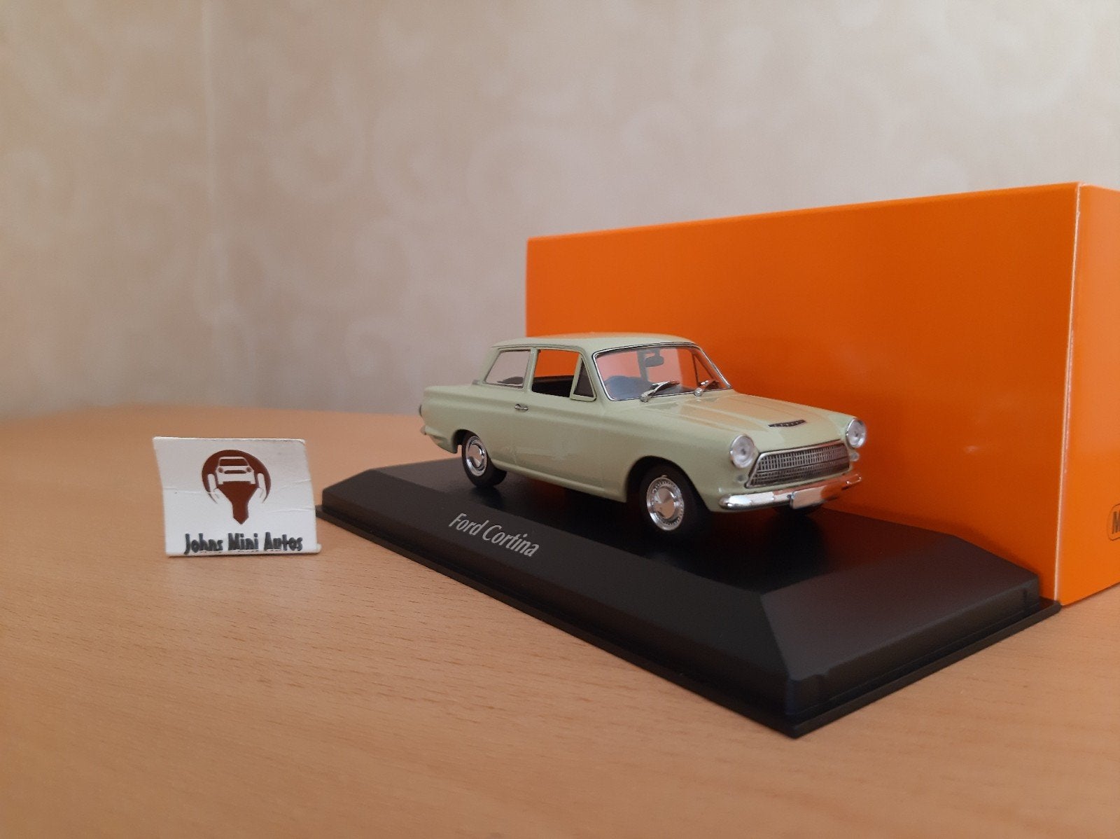 Ford Cortina Mk.I 1962 lichtgroen van Maxichamps 1:43, Overige merken, Auto, Nieuw, Ophalen of Verzenden