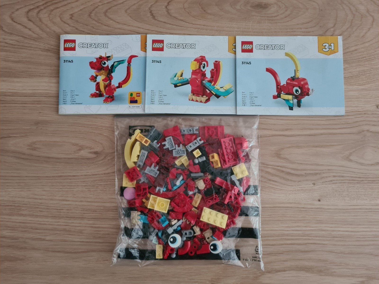 Lego Creator 3 in 1, 31145, ZGAN!, Lego, Ophalen of Verzenden, Zo goed als nieuw, Inclusief instructies