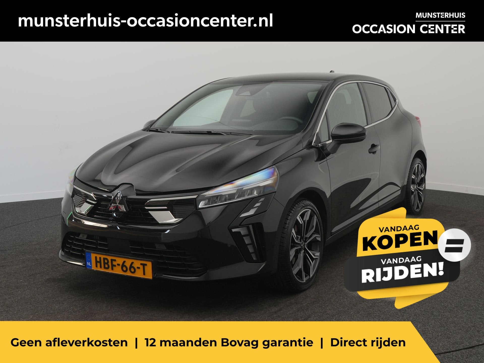 Mitsubishi Colt 1.0T 90 Turbo First Edition - RIJKLAARPRIJS, Auto's, Voorwielaandrijving, 12 maanden, Gebruikt, Leder en Stof