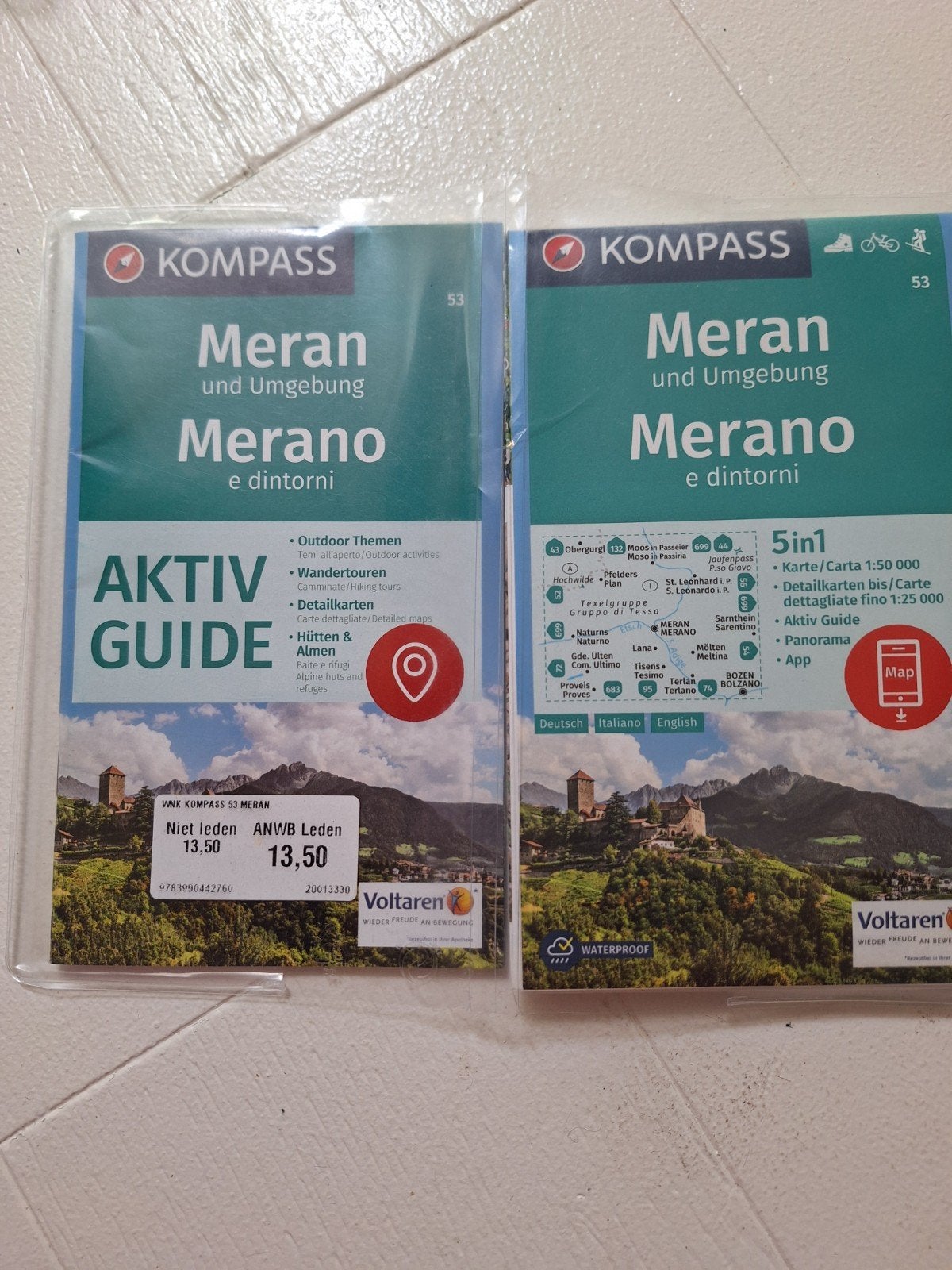 Kompass Meran en omgeving wandelkaart (53), Boeken, Fiets- of Wandelgids, Europa, Ophalen of Verzenden, Zo goed als nieuw