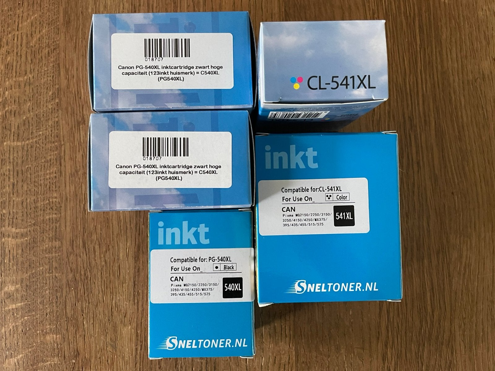 PG540XL 3x  en CL541XL 2x, Computers en Software, Printerbenodigdheden, Ophalen of Verzenden, Nieuw, Cartridge