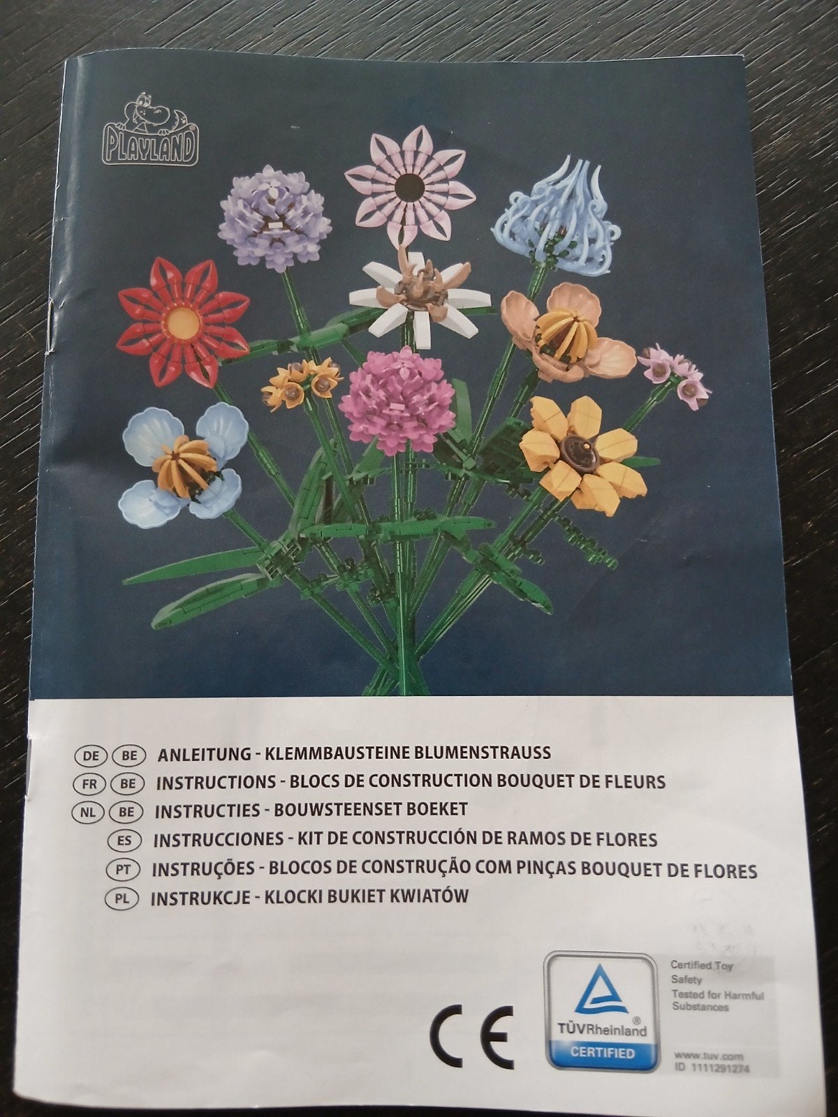 Playland Bouwstenen Boeket - Bloemen Bouwpakket, Ophalen of Verzenden, Zo goed als nieuw, Overige merken