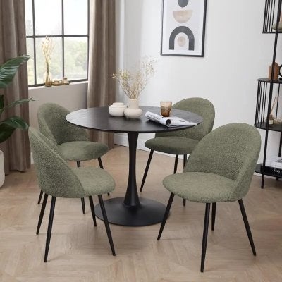 4 Ongebruikte Groene Eetkamerstoelen, Ophalen, Overige kleuren, Nieuw, Eén