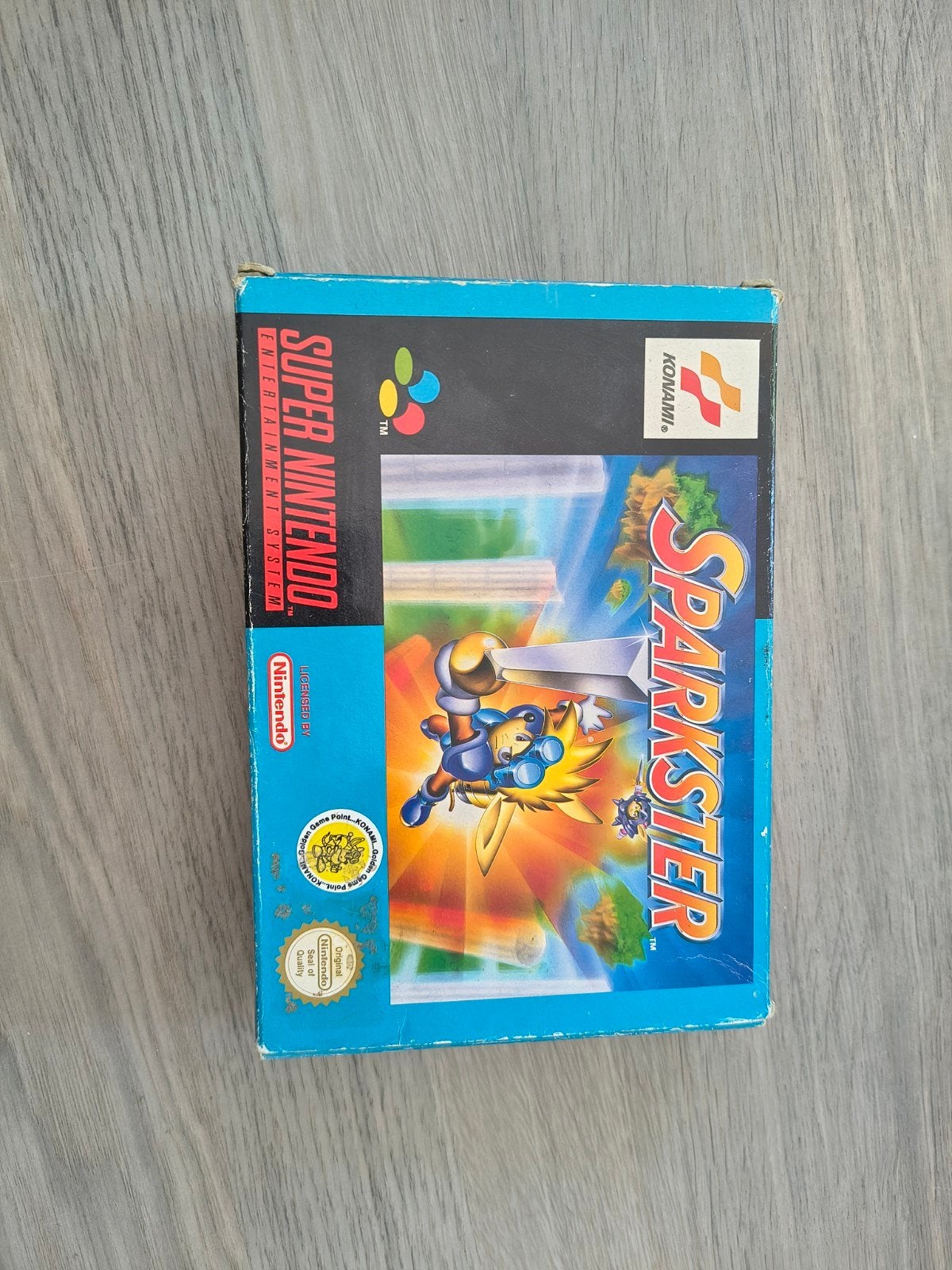 Sparkster SNES - Zeldzaam Compleet met Doos en Boekje, Ophalen of Verzenden