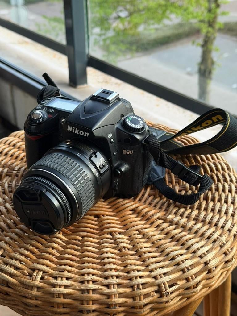 Nikon D90 + 18-55 + 55-200 VR complete starter kit, Gebruikt, Ophalen of Verzenden, Nikon, 8 keer of meer