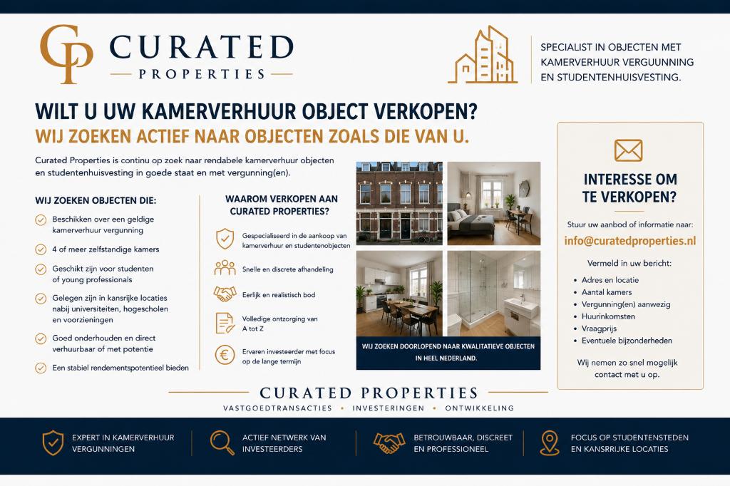 KAMERVERHUURPAND VERKOPEN?, Ophalen