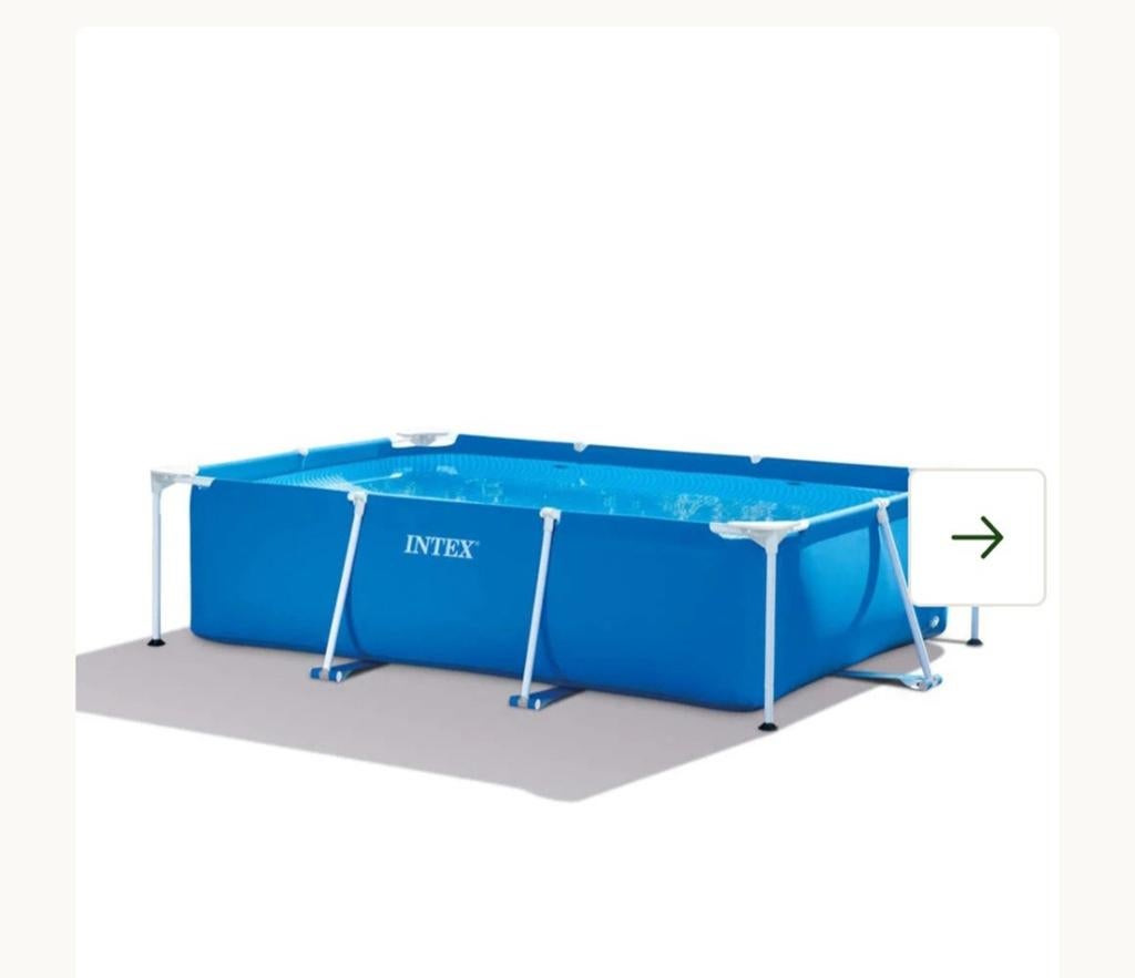 Intex Opzetzwembad Rechthoekig - 200x300 compleet met pomp,, Gebruikt, Minder dan 80 cm, Ophalen of Verzenden, Minder dan 200 cm