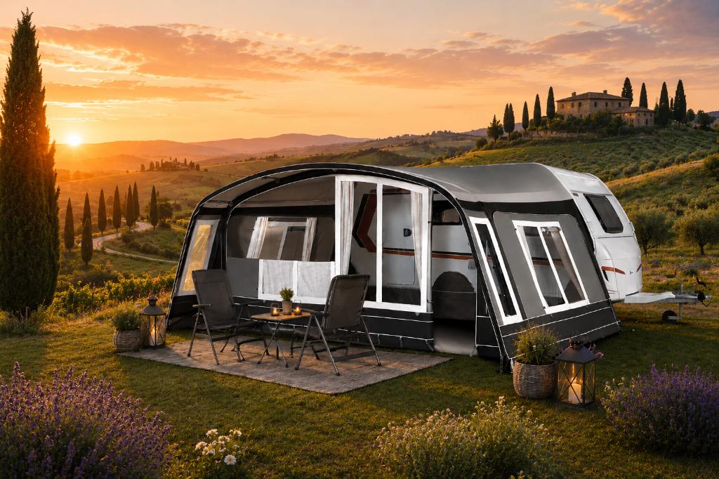 Doréma Onyx Maat 11 voortent | NIEUW | van €2409 voor €1409, Caravans en Kamperen, Voortenten en Luifels, Ophalen, Nieuw, Ten Cate All Season 240g/m2
