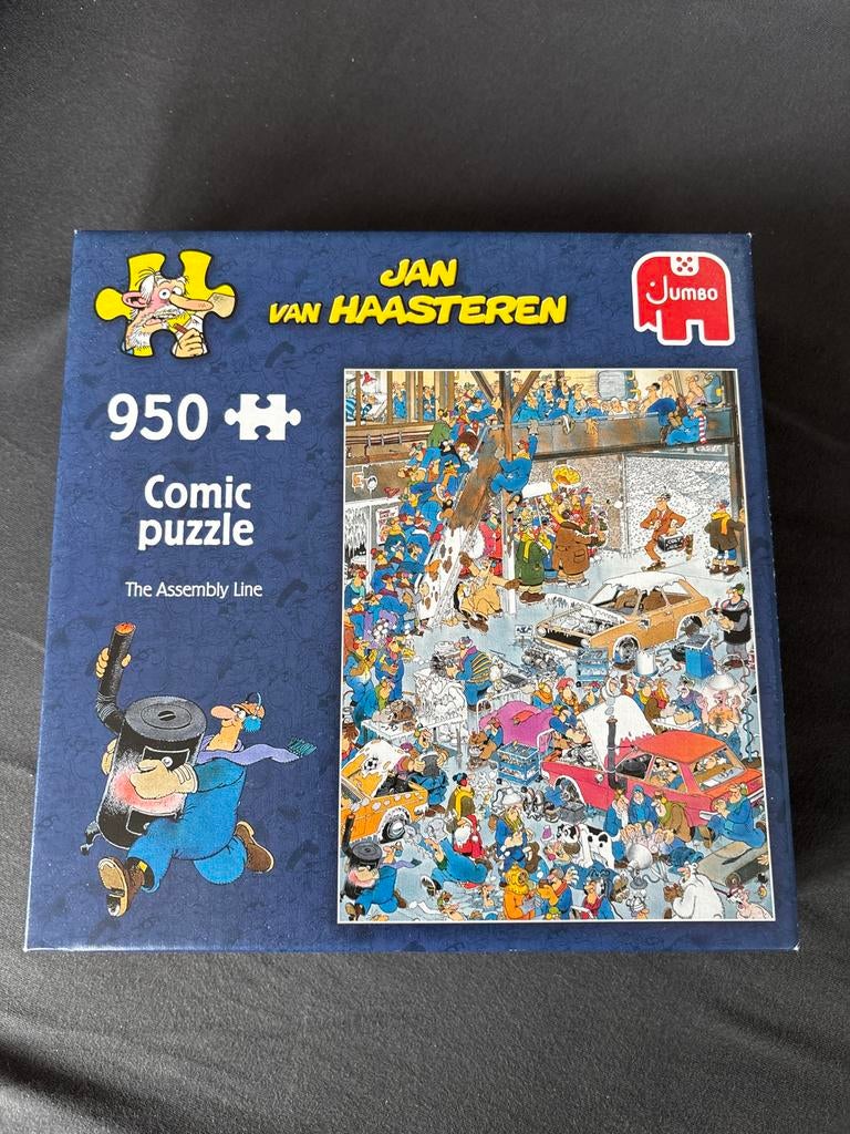 Jan van Haasteren De lopende band 950 stukjes, Ophalen of Verzenden, 500 t/m 1500 stukjes, Nieuw, Legpuzzel