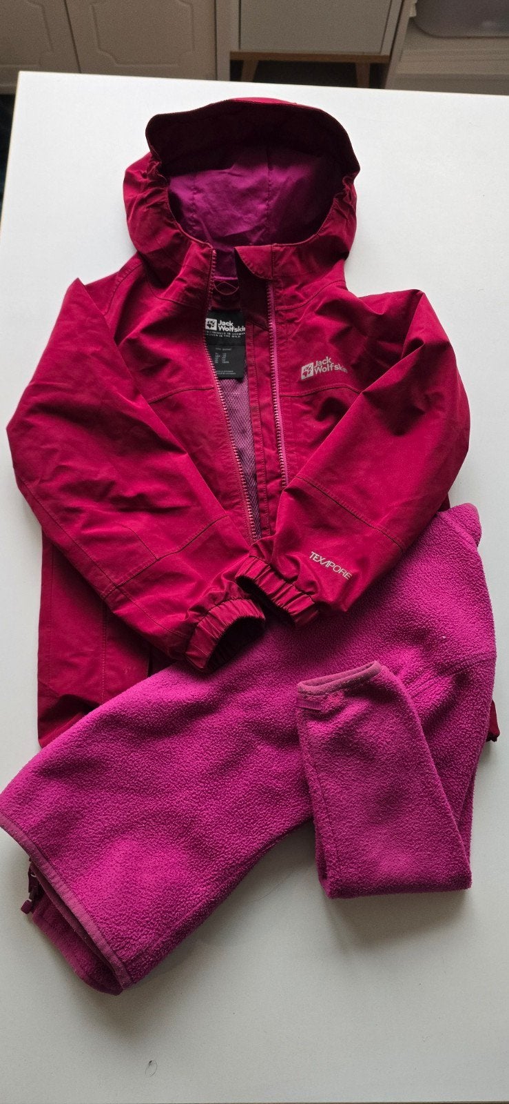 Jack Wolfskin 3-in-1 winterjas, maat 116, Gebruikt, Meisje, Jack Wolfskin, Ophalen of Verzenden