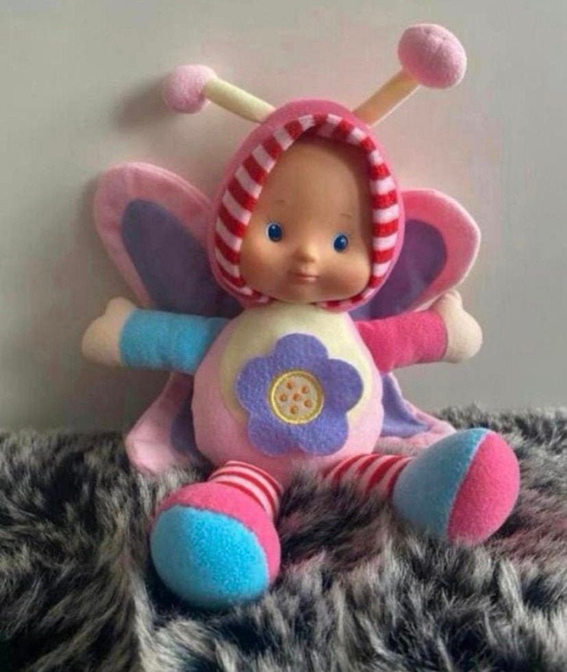 Vlinder pop / popje, Verzenden, Zo goed als nieuw, Babypop