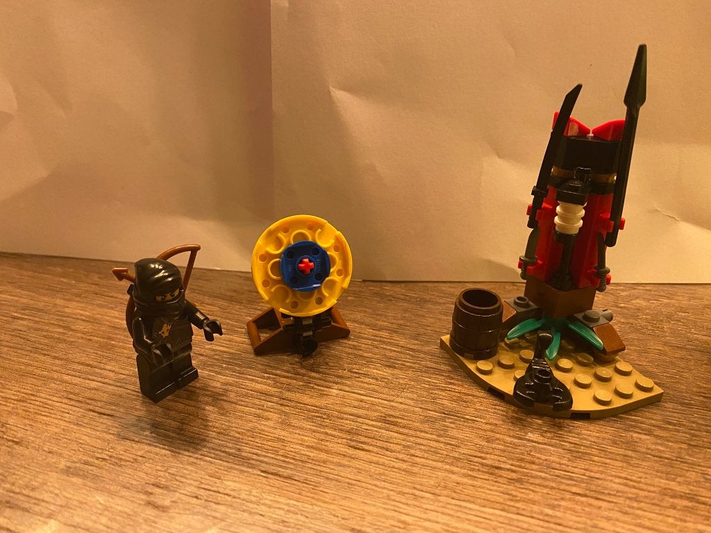 LEGO 2516 - Ninja Training post, Lego, Ophalen of Verzenden, Zo goed als nieuw, Compleet