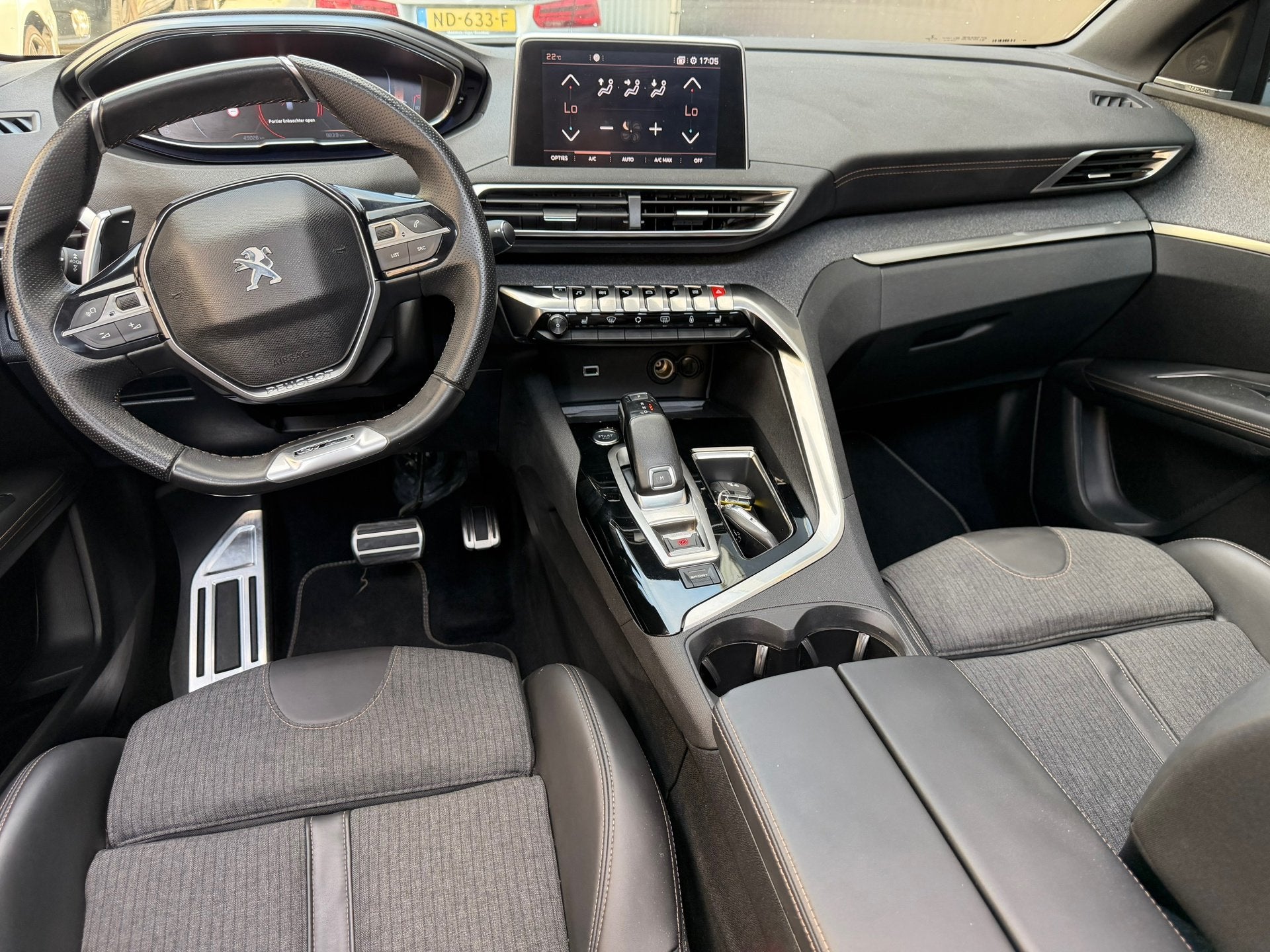 Peugeot 3008 1.6 BlueHDi Blue Lease GT Line - Pano Schuifdak, Stof, Zwart, 4 cilinders, Bedrijf
