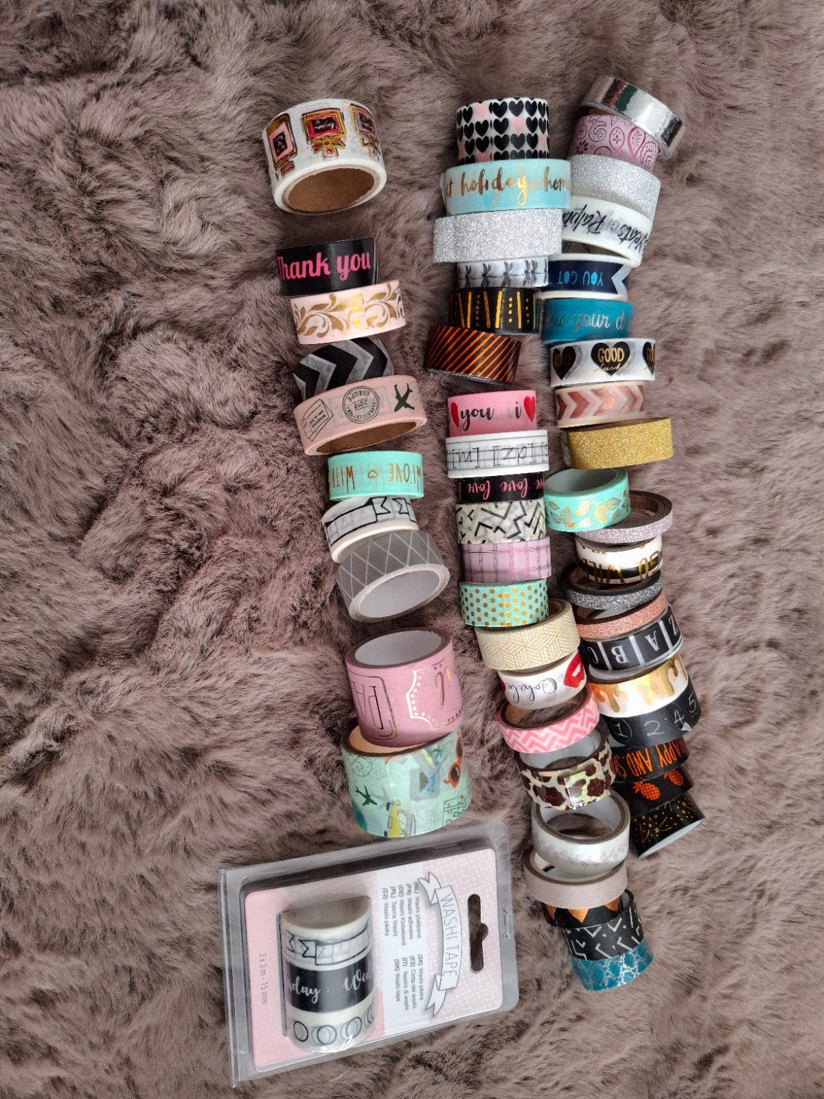 Grote collectie washi tape - diverse kleuren en patronen, Ophalen, Zelfklevend, Meerkleurig, Zo goed als nieuw