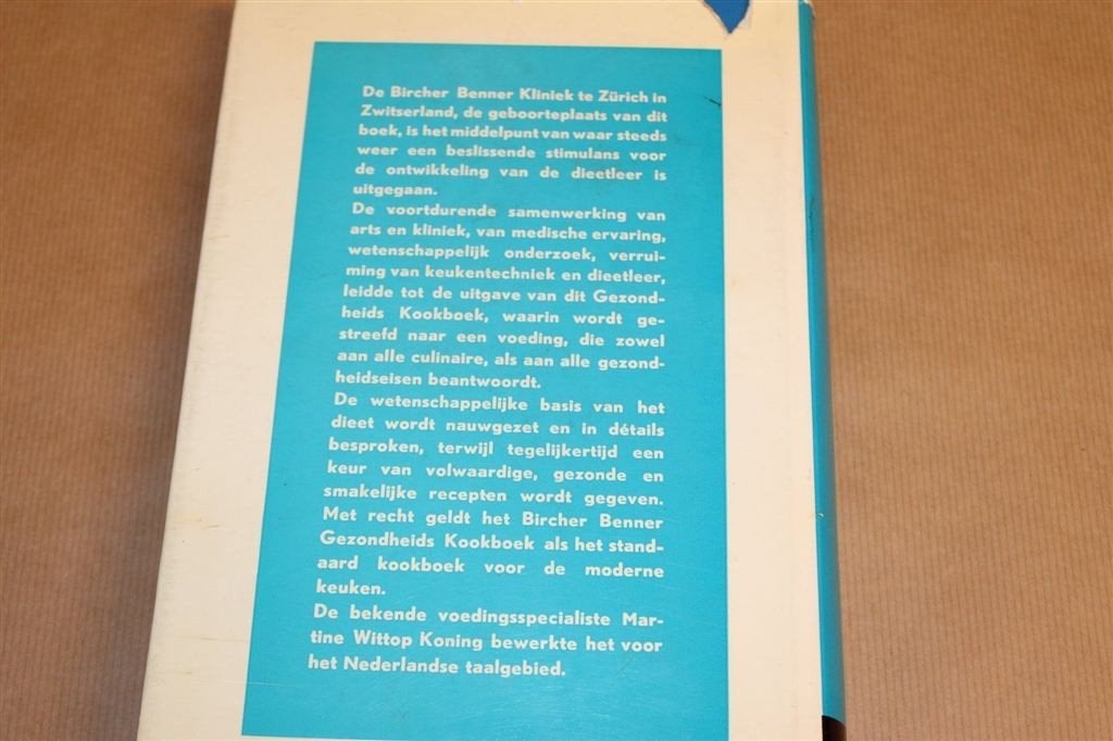 Bircher Benner Kookboek [1965] — Gezondheidskookboek, Boeken, Kookboeken, Ophalen of Verzenden, Gelezen, Italië