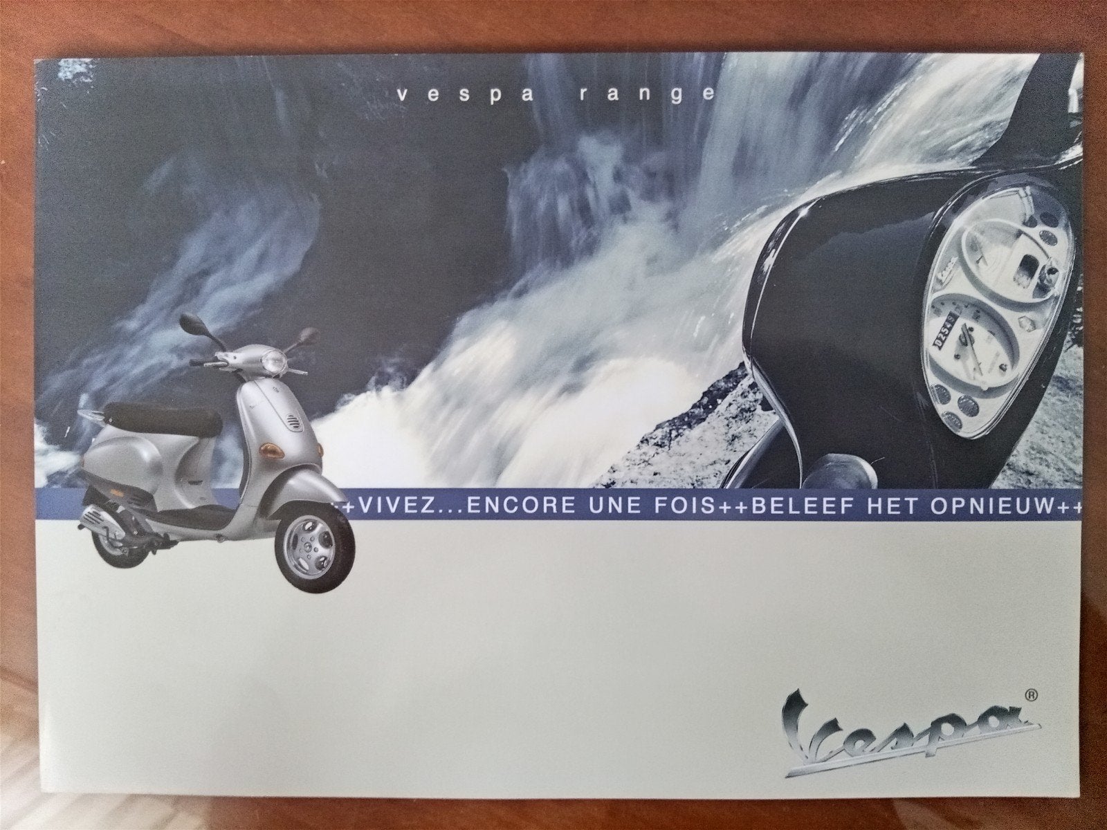 Vespa ET Folder - Originele Brochure, Ophalen of Verzenden