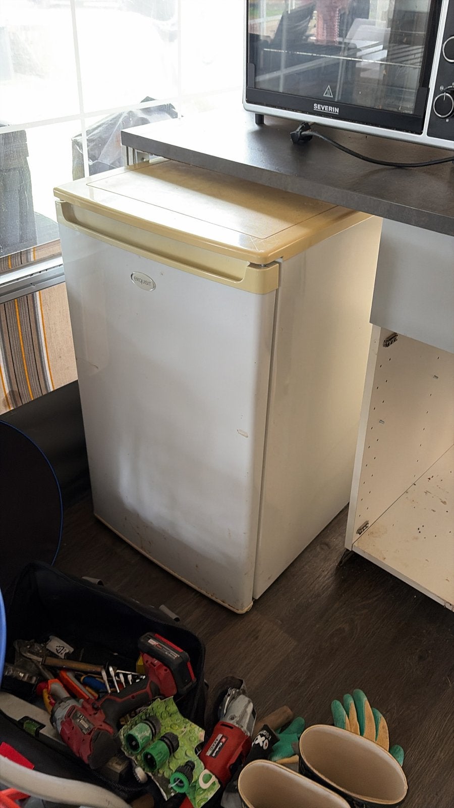 GRATIS AF TE HALEN koelkast met vriesvak, Witgoed en Apparatuur, Ophalen, Gebruikt, 45 tot 60 cm, Met vriesvak