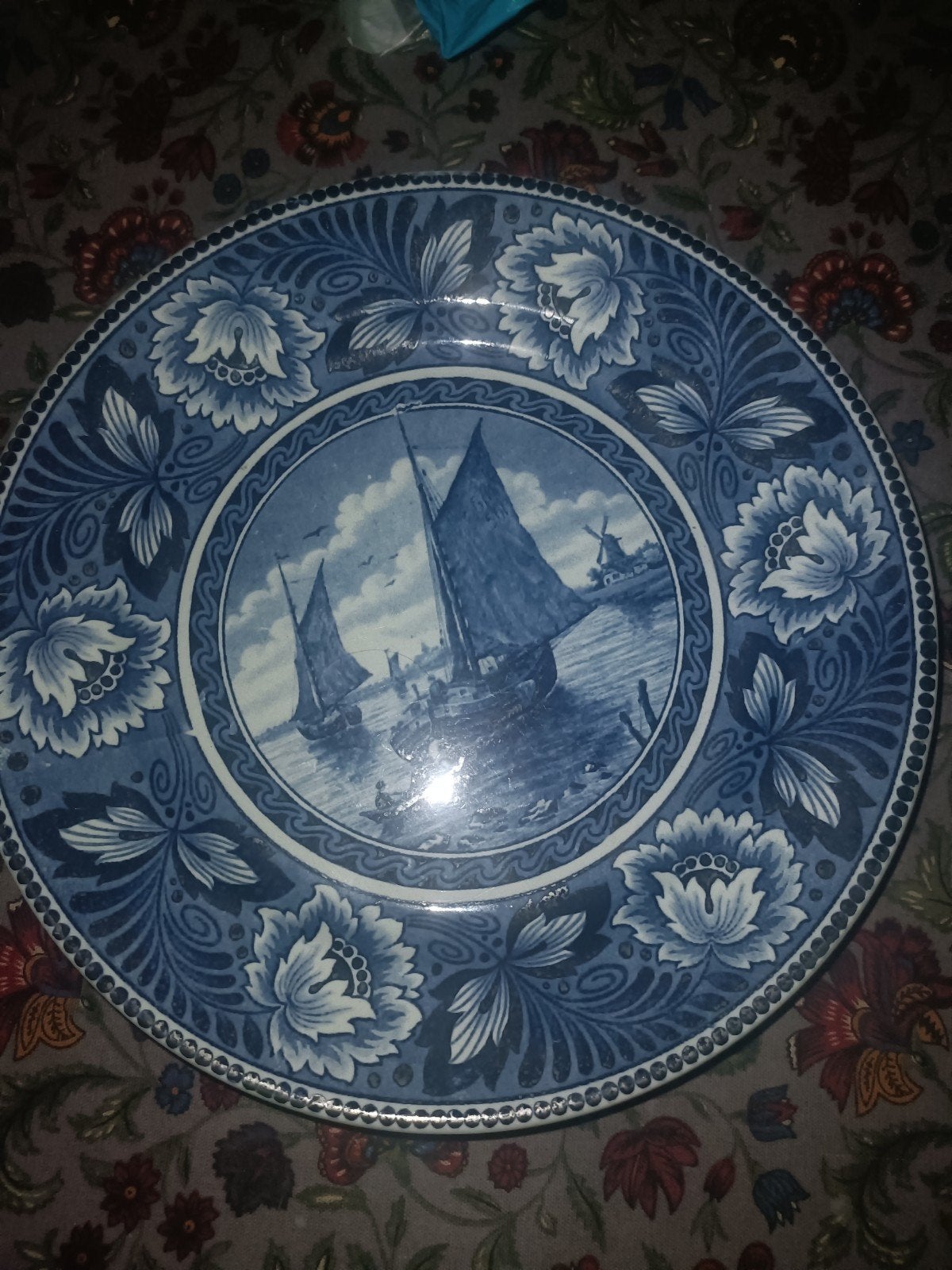 delft blauw bord holandia, Ophalen of Verzenden