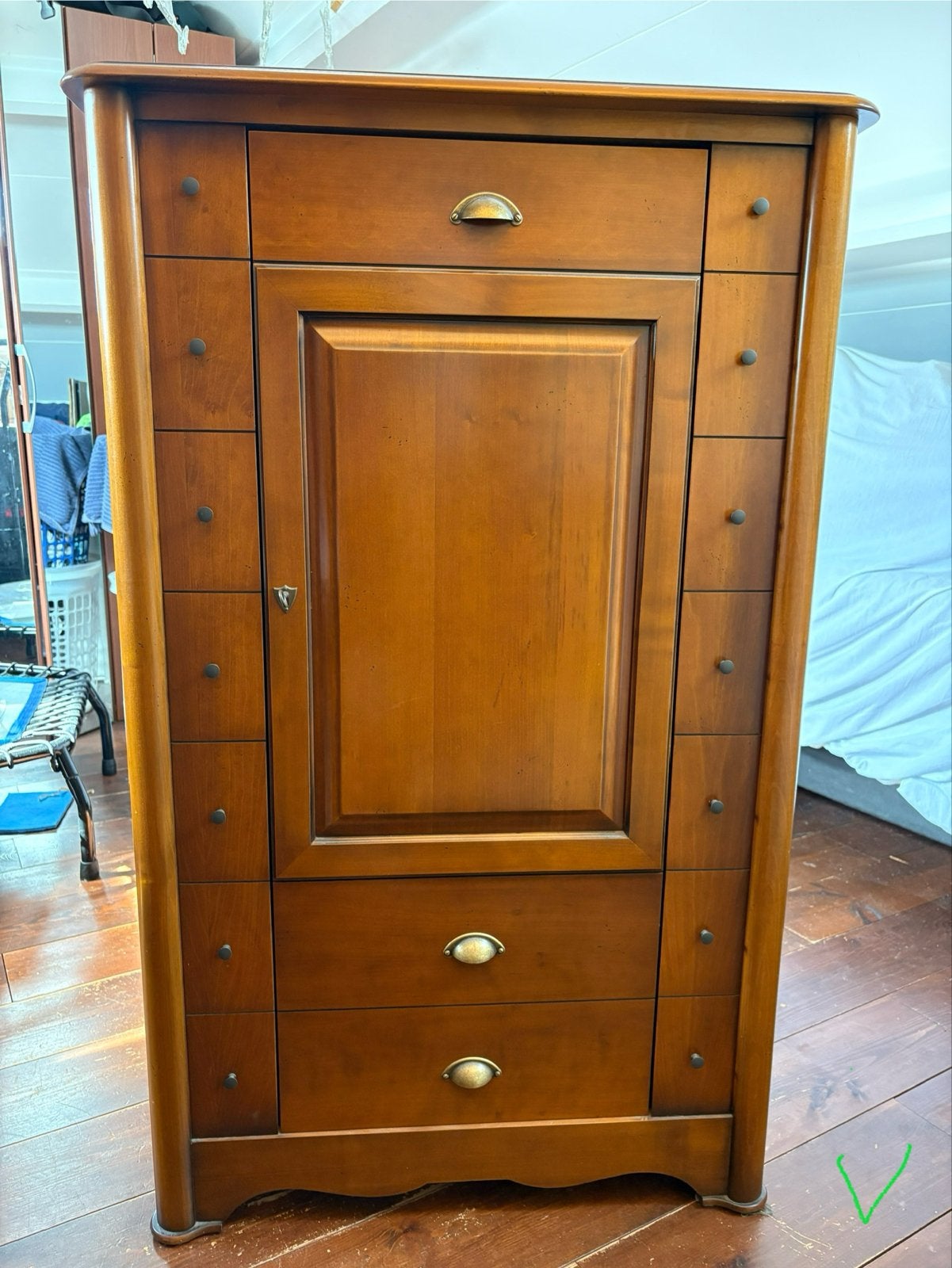 Vintage Houten Franse Bar Kast, Huis en Inrichting, Kasten | Overige, Ophalen, Zo goed als nieuw