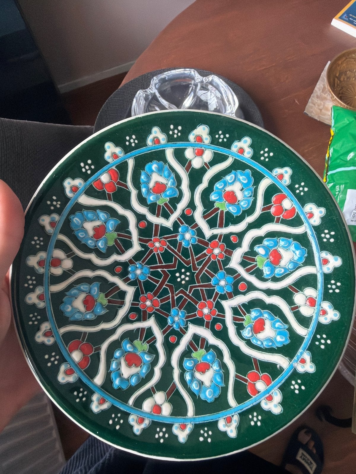 Decoratief Turks Keramiek Bord - Handgeschilderd, Antiek en Kunst, Ophalen