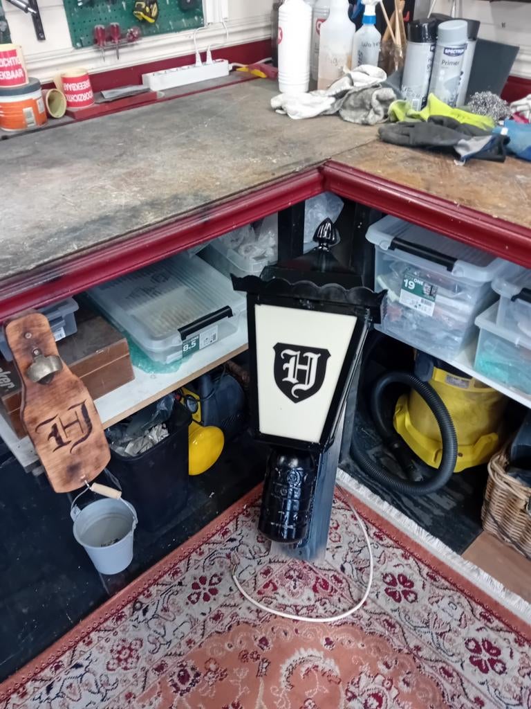 Mooie Hertog-Jan lantaarn, Verzamelen, Biermerken, Ophalen, Zo goed als nieuw, Flesje(s), Hertog Jan