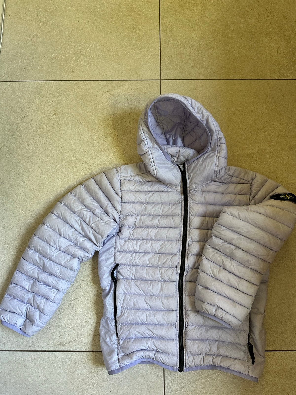 Stone Island Lila Down Jacket - Junior Maat 12, Ophalen of Verzenden, Zo goed als nieuw, Jongen of Meisje