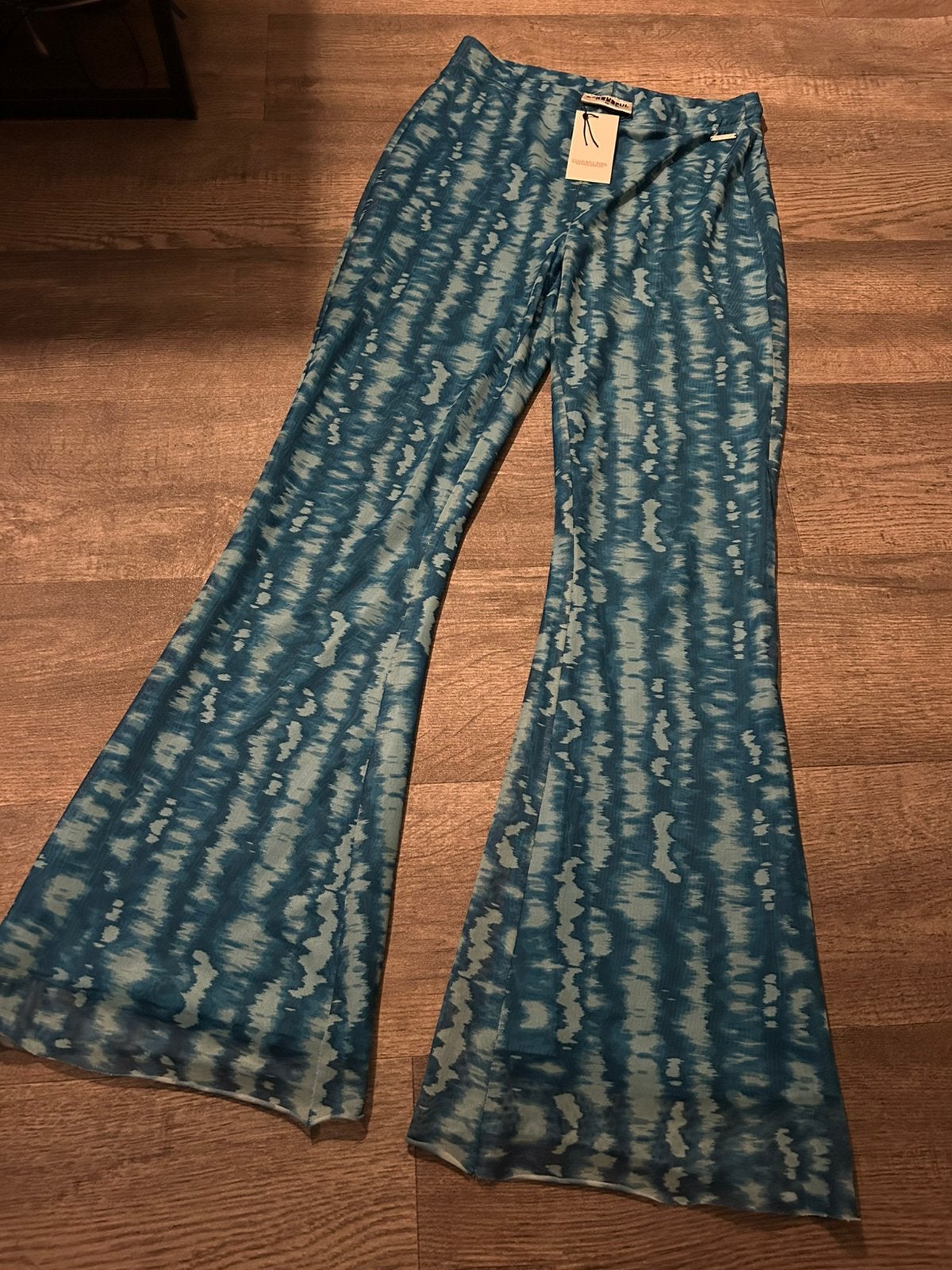 Colourful Rebel flared pants mesh blauw, maat XL, Blauw, Maat 46/48 (XL) of groter, Nieuw, Ophalen of Verzenden