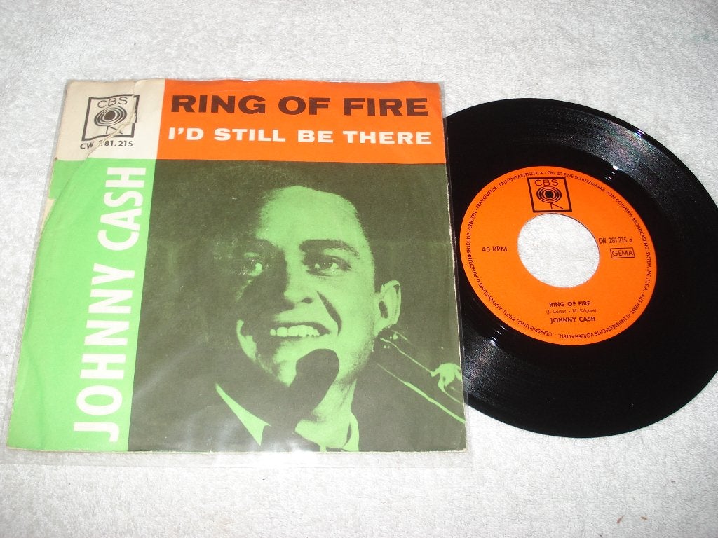 Johnny Cash   Ring Of Fire     Dtlnd      Orgineel, Fotohoes, Ophalen of Verzenden, Zo goed als nieuw, Country en Western