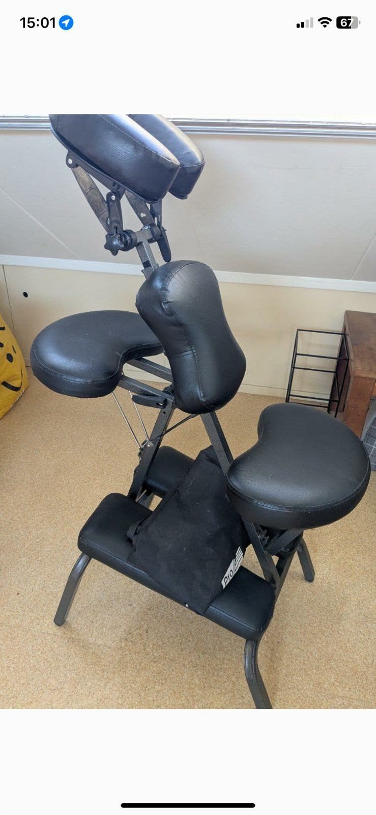 massage stoel donker zonder schad, Ophalen, Zo goed als nieuw, Massagestoel of Kussen