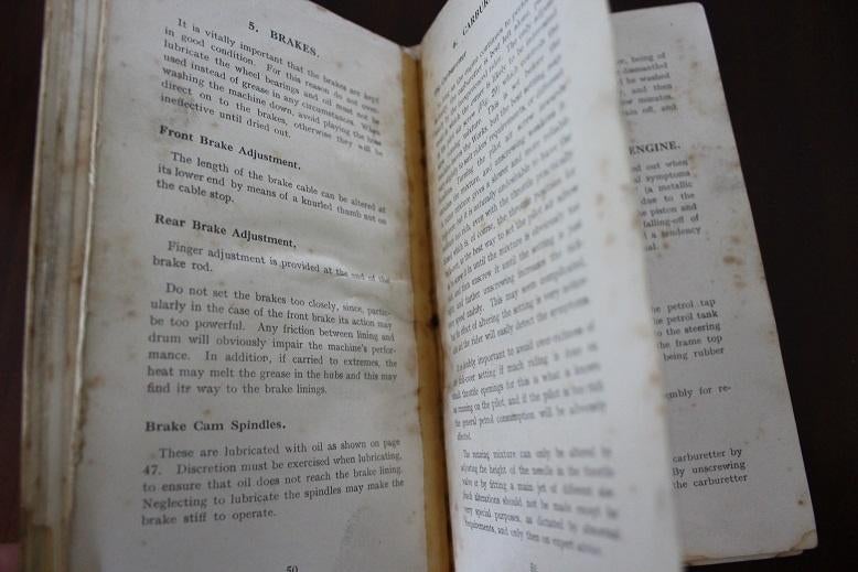 BSA C10 C11 250cc 1952 motorcycle instruction manual, Ophalen of Verzenden, Overige merken