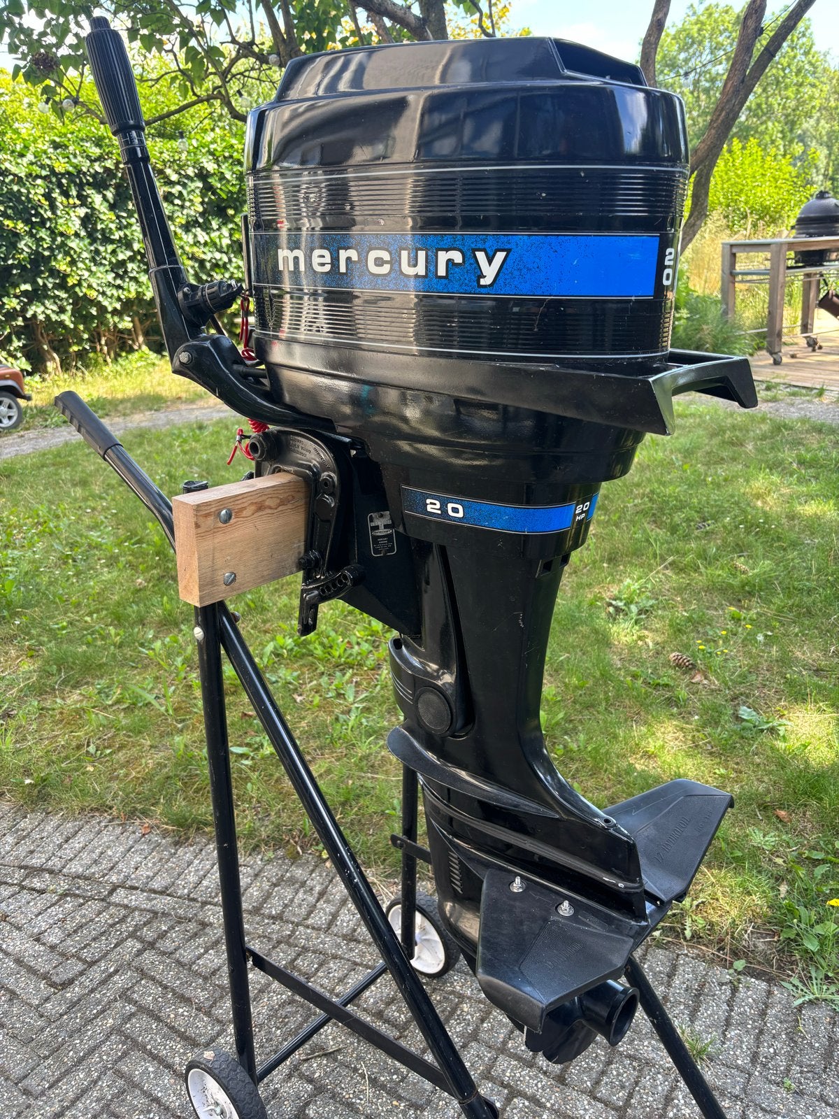 Mercury 20 PK 2takt buitenboordmotor - langstaart, Watersport en Boten, Buiten- en Binnenboordmotoren, Ophalen, 10 tot 30 pk, Gebruikt