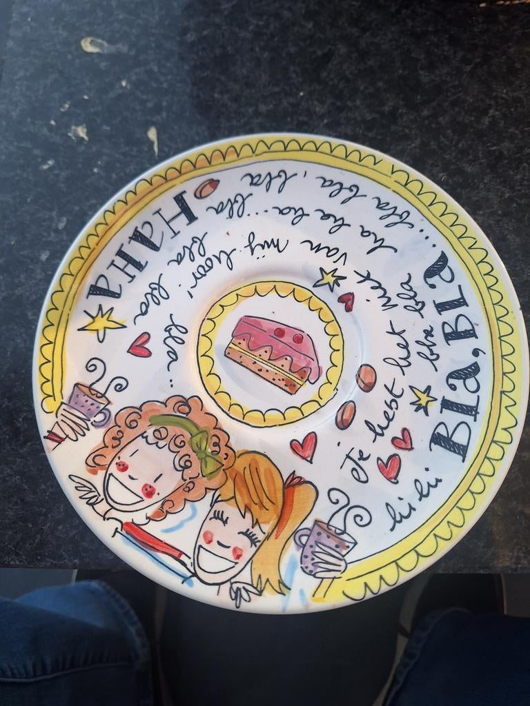 Blond Amsterdam bordje met illustratie, Ophalen of Verzenden