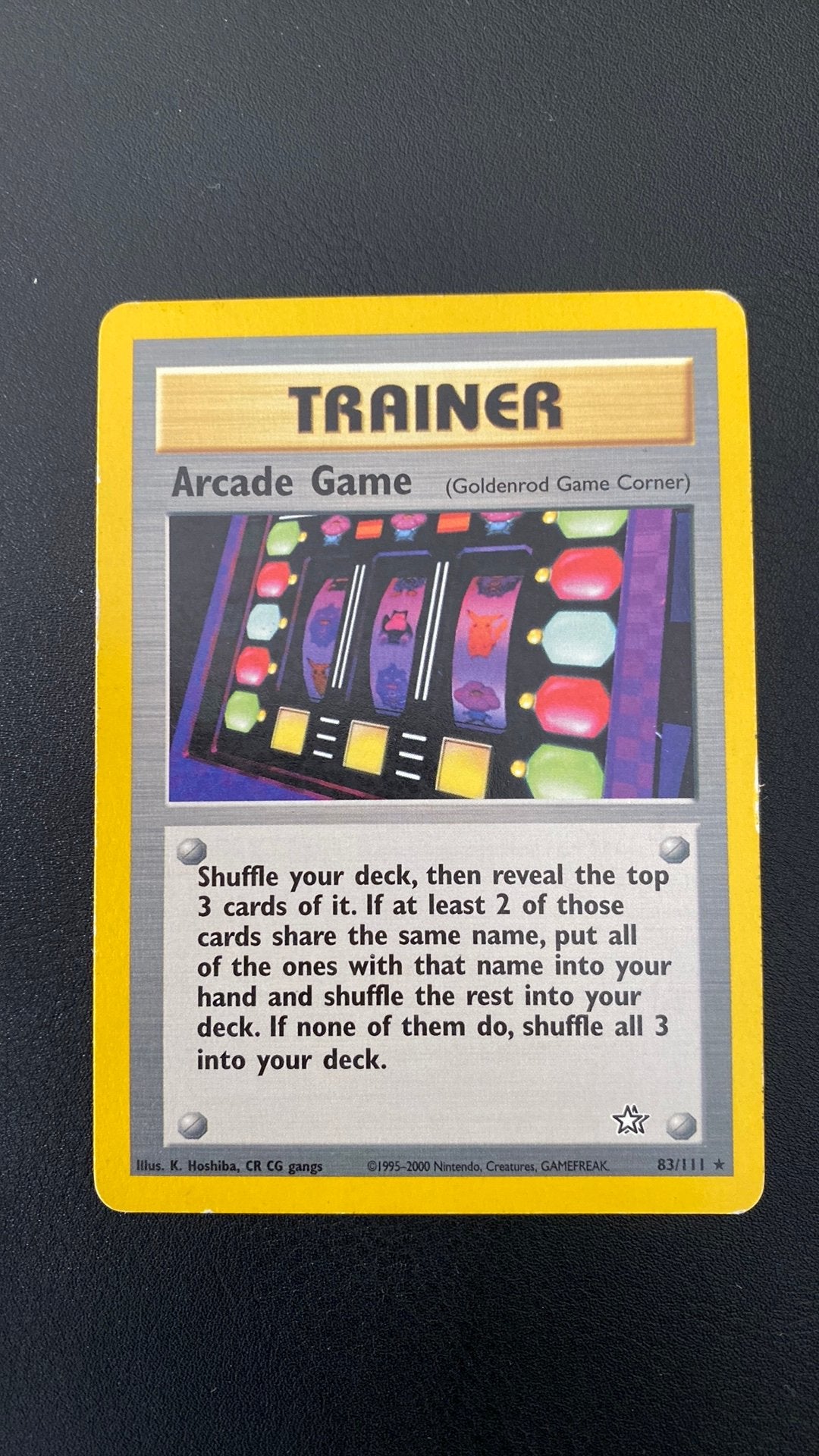 Pokemon arcade game 83 neo genesis, Ophalen of Verzenden, Gebruikt, Losse kaart