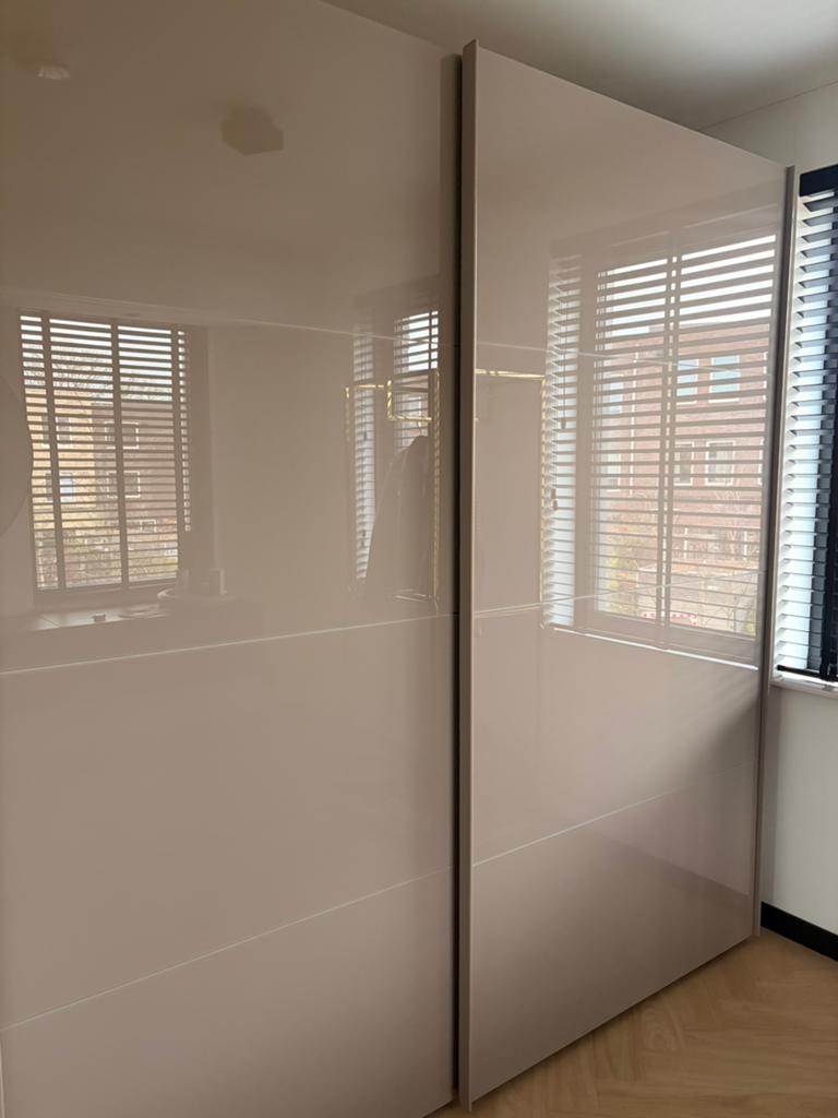 Kledingkast Taupe merk Goossens., Huis en Inrichting, Ophalen, 200 cm of meer, Zo goed als nieuw, 200 cm of meer