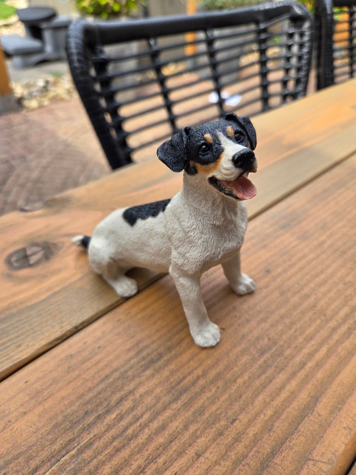 Jack Russel beeldje, Ophalen of Verzenden, Zo goed als nieuw, Paard, Beeldje of Figuurtje