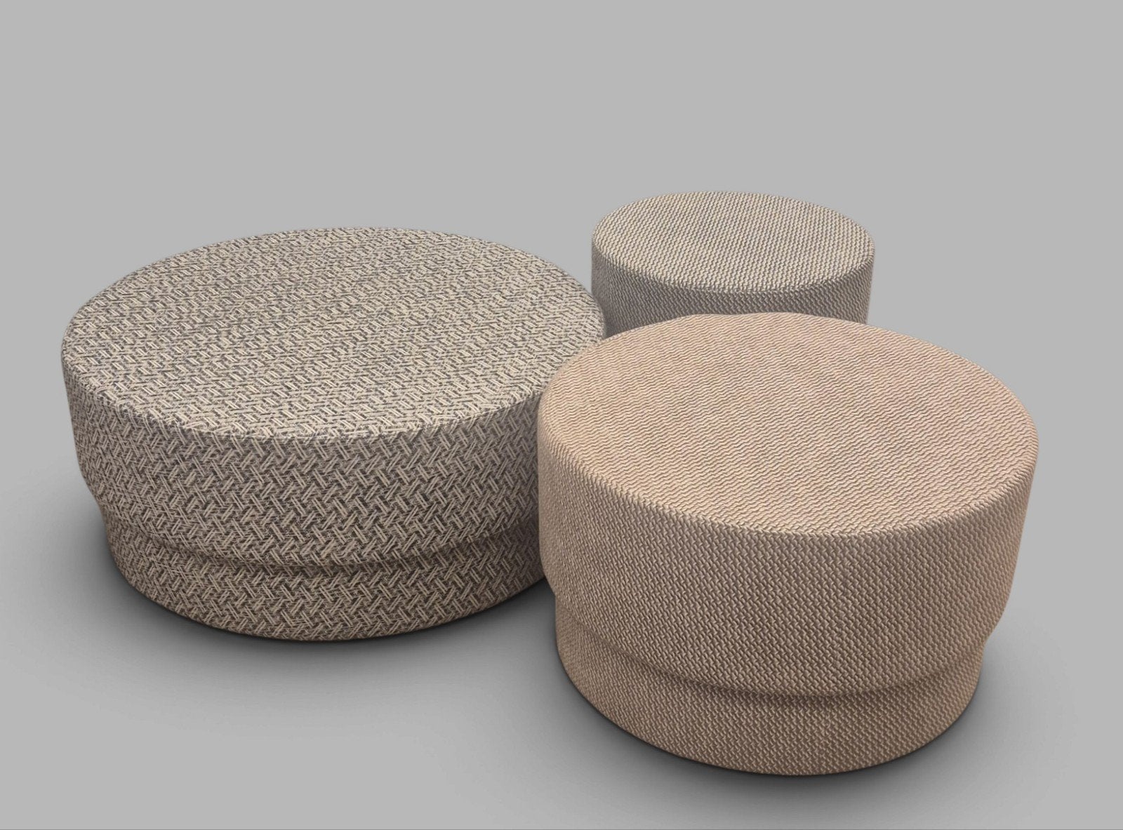 Normann Copenhagen Silo poefs set van 3, Ophalen, Minder dan 50 cm, Rond, Minder dan 50 cm