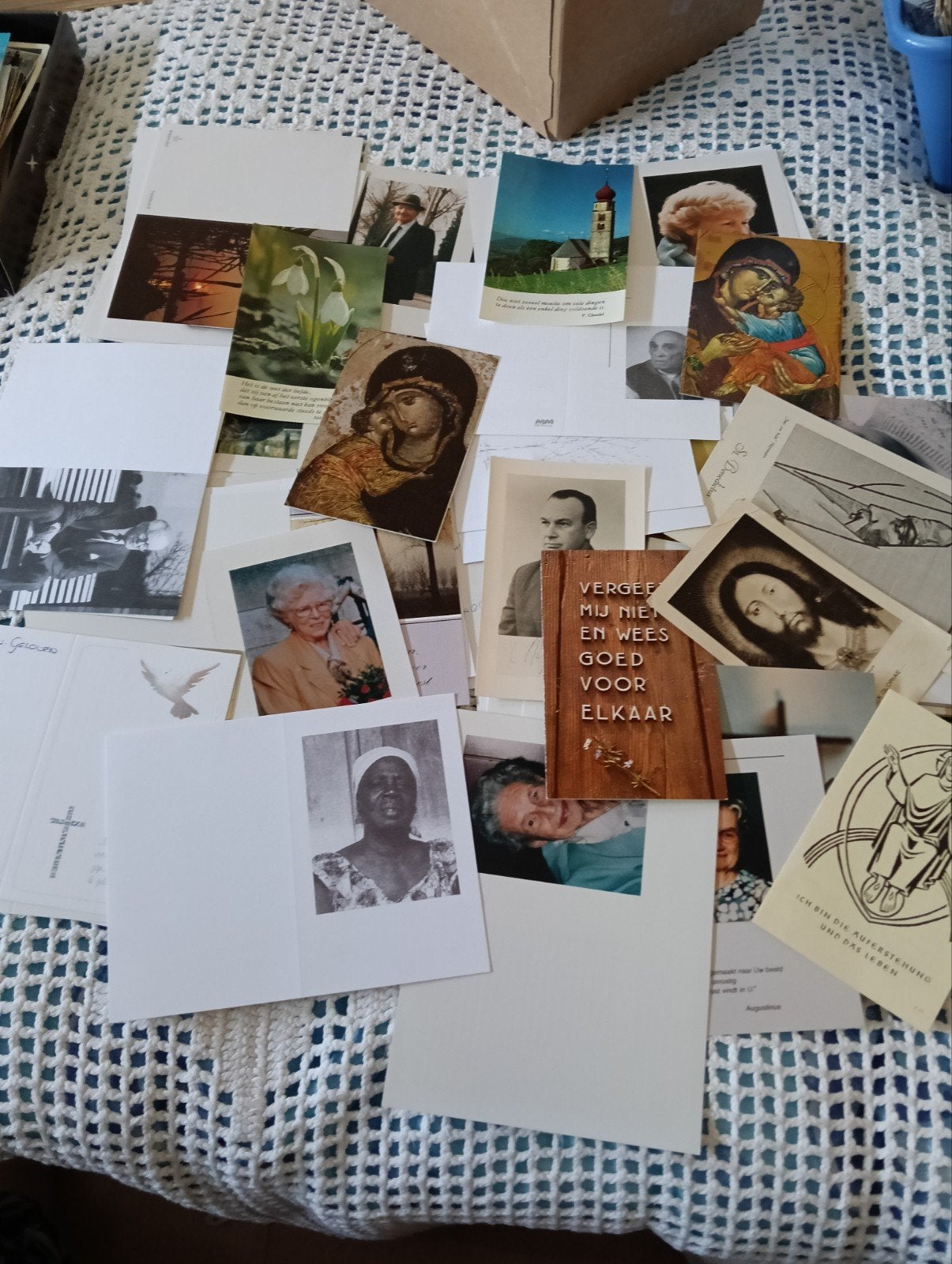 Diverse oude  bidprentjes, Verzamelen, Ophalen of Verzenden
