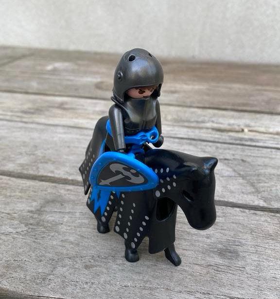 Playmobil 3315 zwarte ridder, Ophalen of Verzenden, Zo goed als nieuw