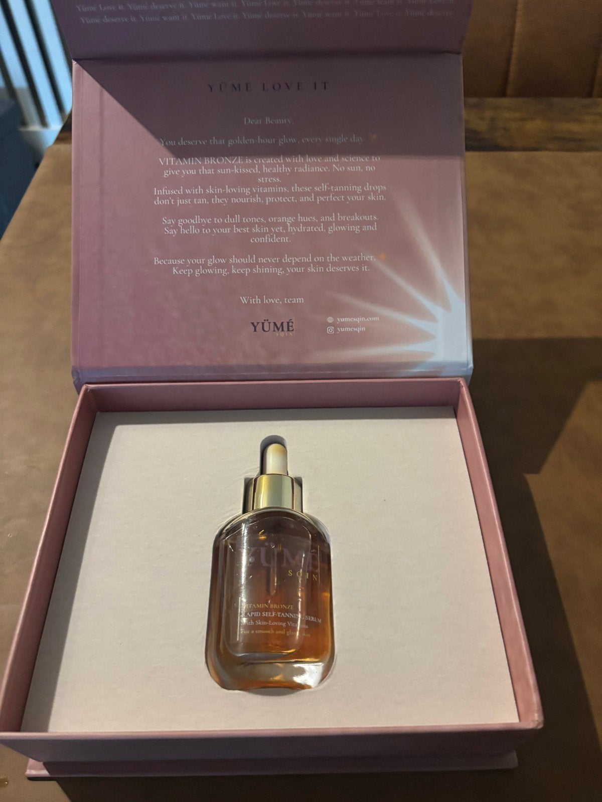 YUMÉ SQIN Vitamin Bronze Rapid Zelfbruiningsserum, Sieraden, Tassen en Uiterlijk, Ophalen of Verzenden, Nieuw, Zonnebrand of After Sun