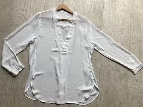 Witte blouse Maat L, Wit, Maat 42/44 (L), Ophalen of Verzenden, Zo goed als nieuw