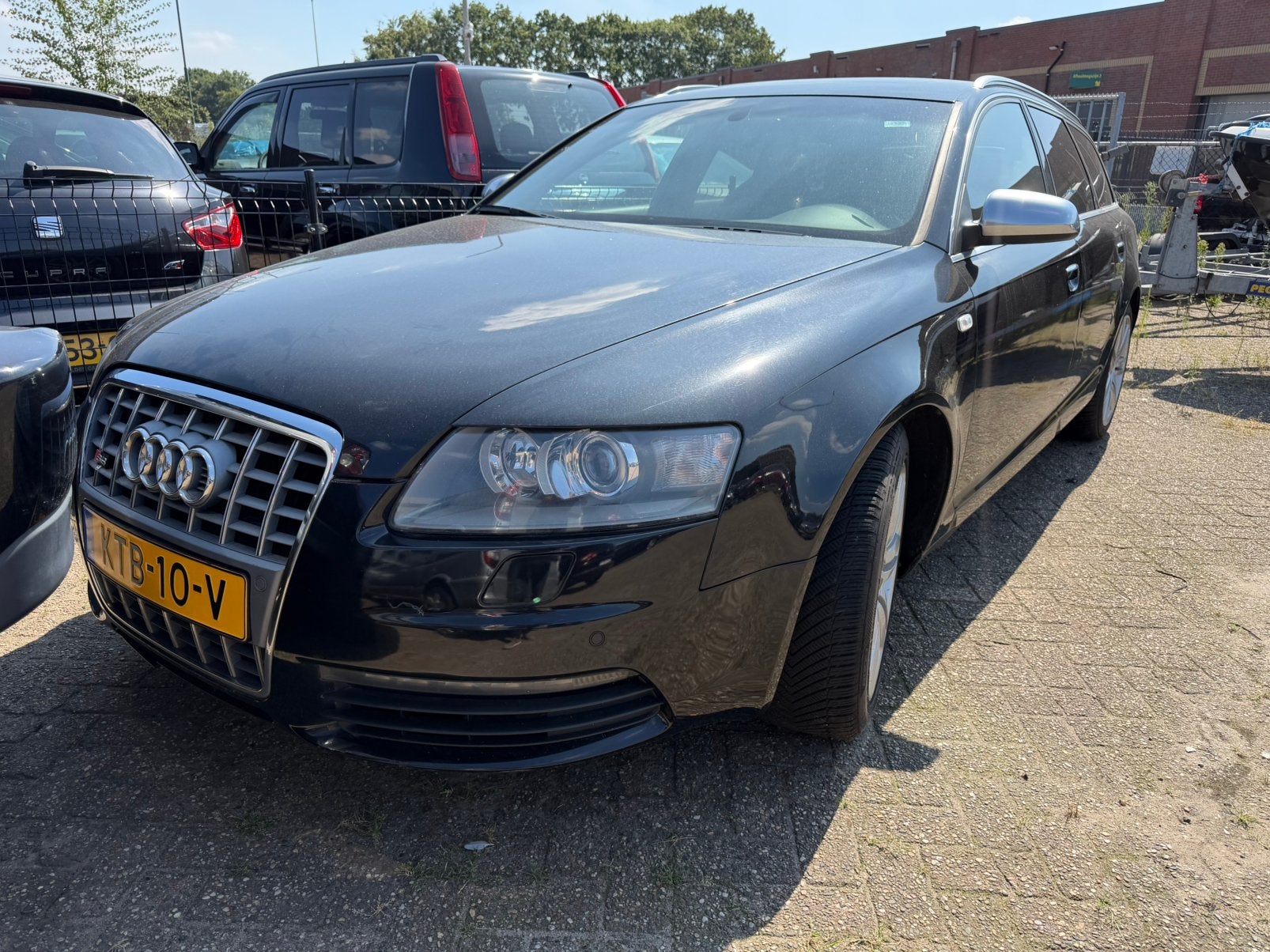 Audi S6 2008 5.2 V10 carbon facelift led, Auto's, Audi, Automaat, 435 pk, 5204 cc, Zwart
