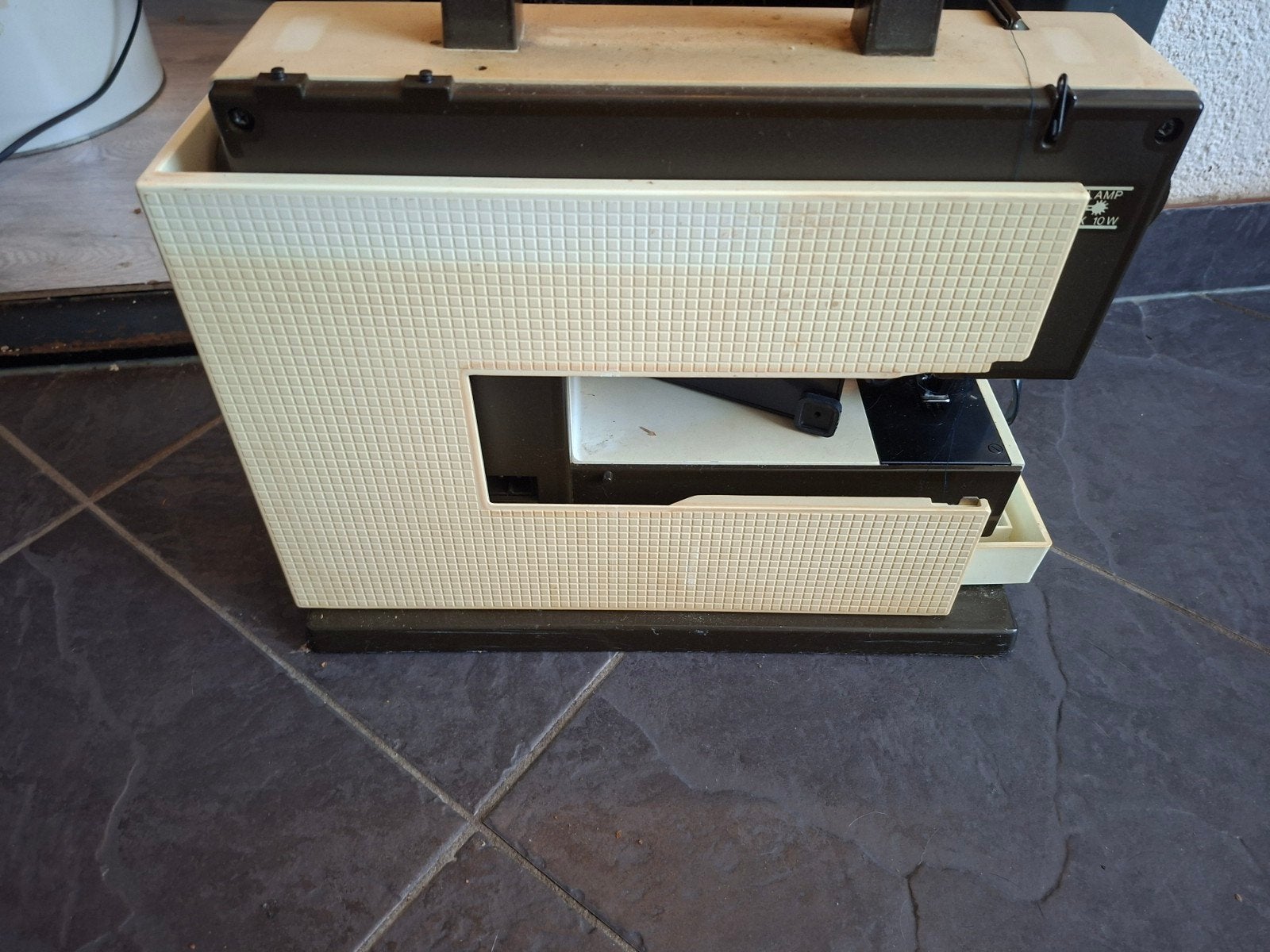 Vintage Naaimachine met Koffer - Goede Staat, Ophalen, Gebruikt, Naaimachine, Overige merken